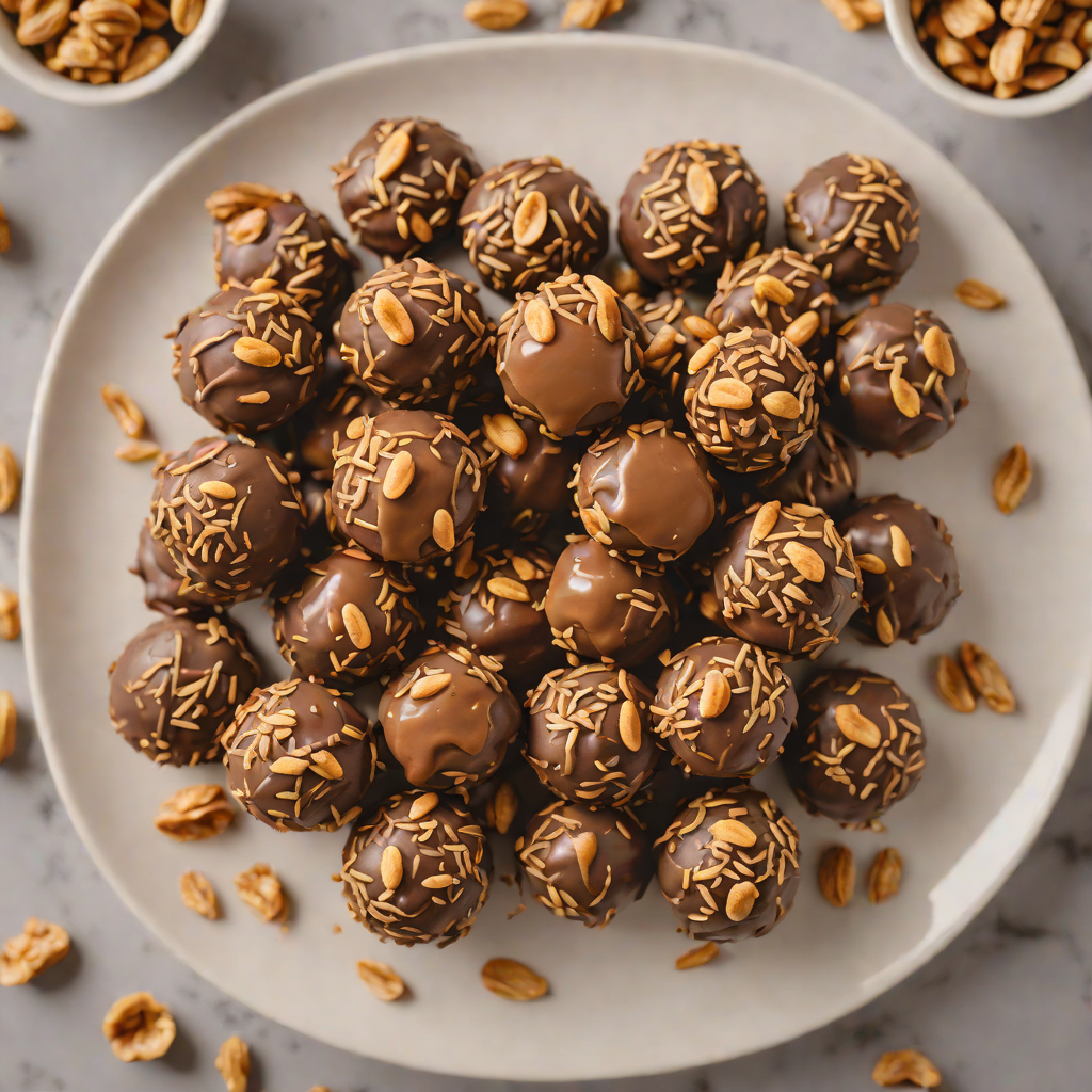 No-Bake Chocolate Peanut Butter Energy Bites with Oats