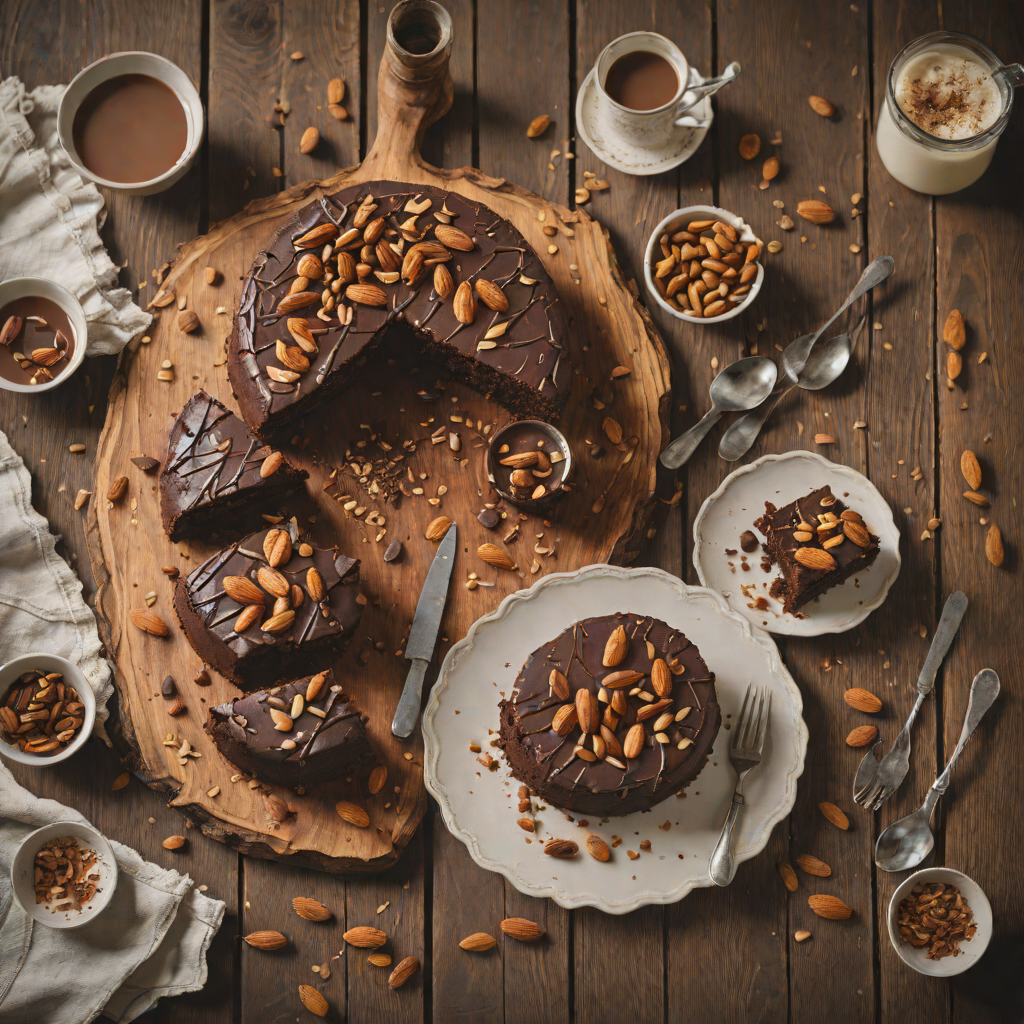 Fourth-Root Chocolate Almond Cake