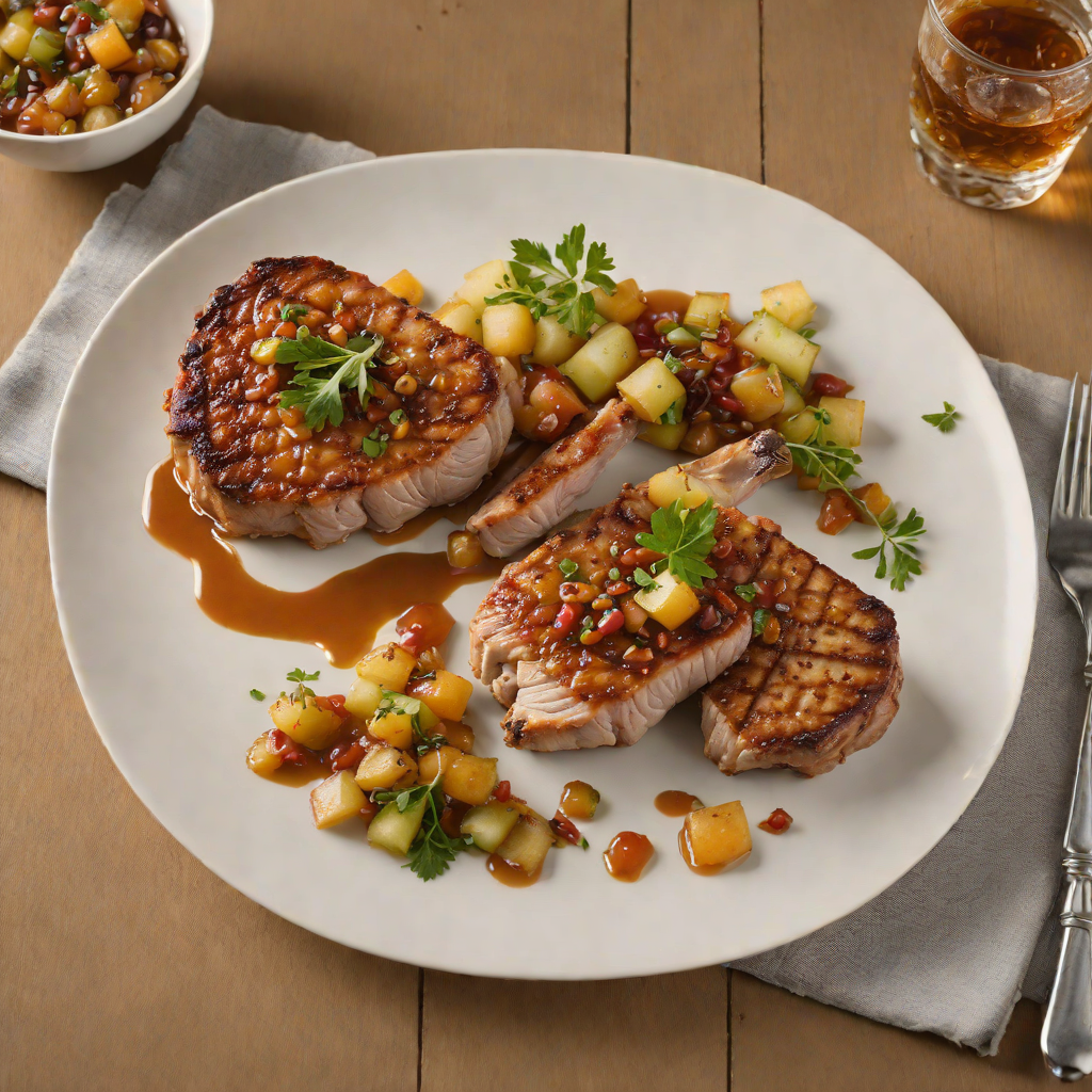Pan-Seared Pork Chops with North Union Apple Chutney