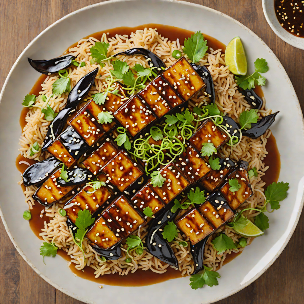 Miso-Glazed Eggplant Donburi