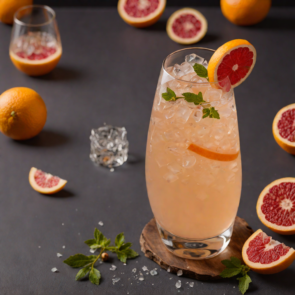 Spiced Grapefruit Shaken Fizz