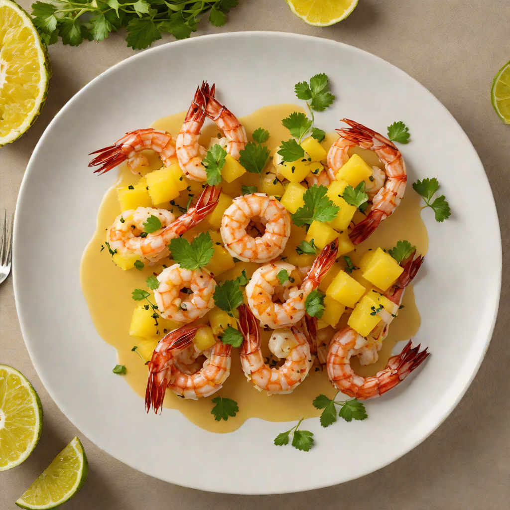 Pan-Seared Shrimp with Pineapple-Lime Glaze