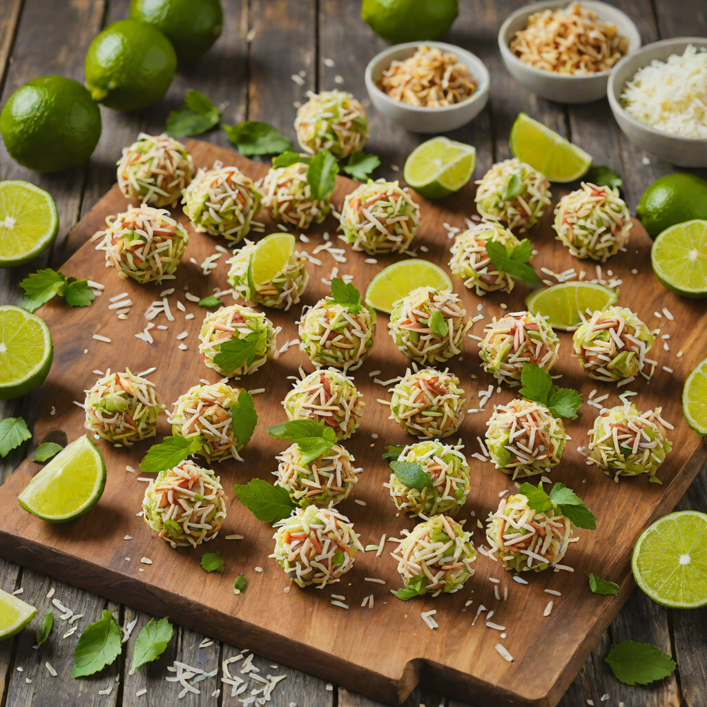Lime and Coconut No-Bake Energy Bites