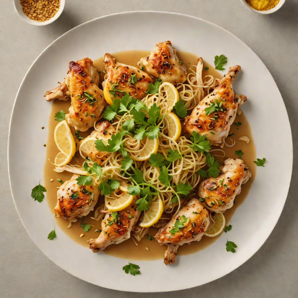 Sautéed Chicken with Fourth-Root Ginger and Lemon Zest