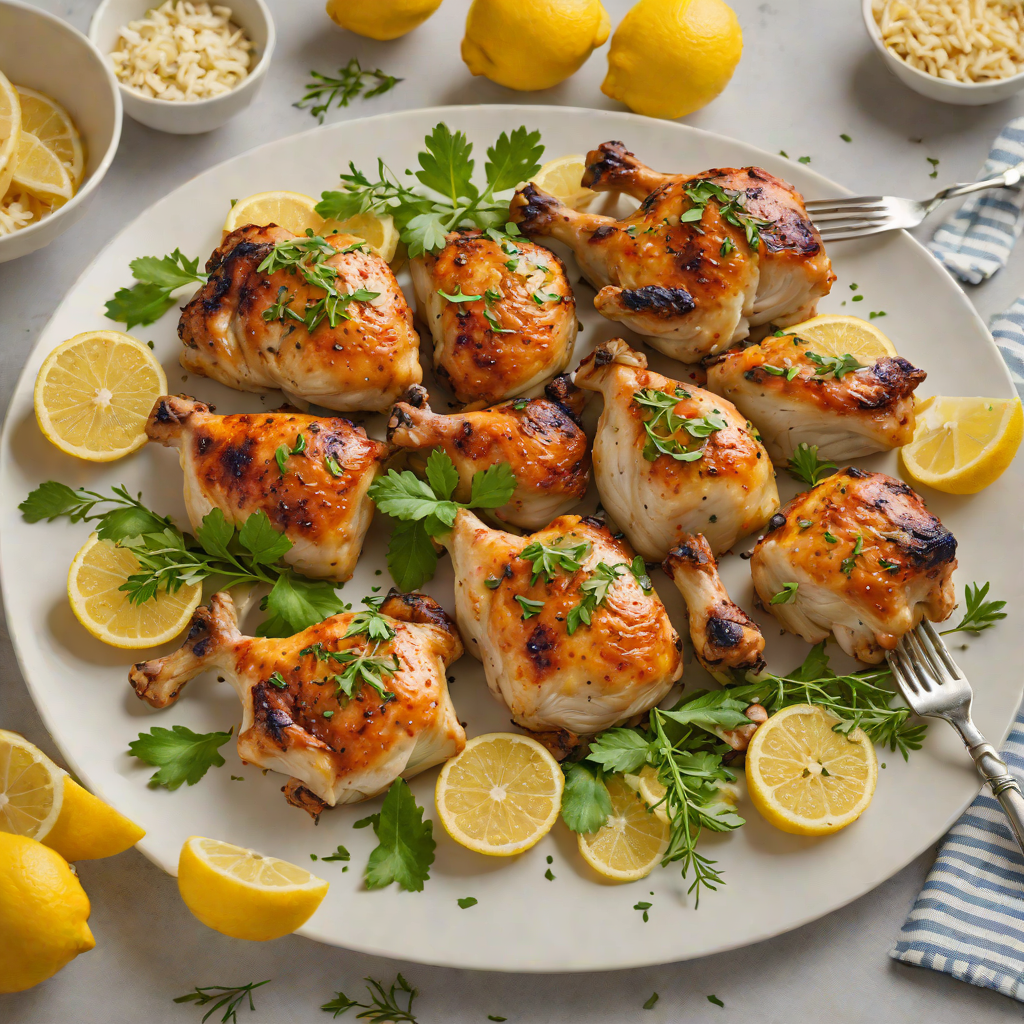One-Pan Roasted Chicken Thighs with Lemon and Garlic