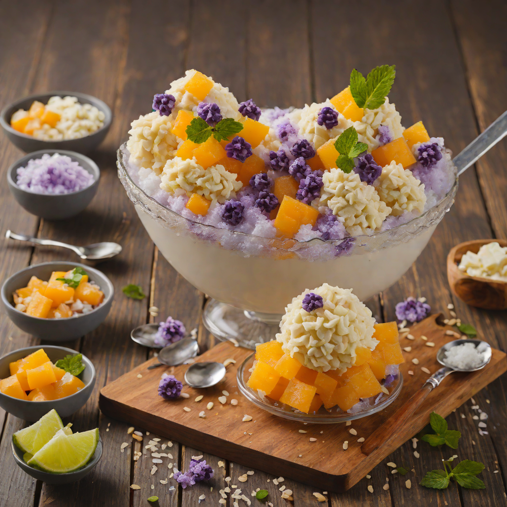 Creamy Halo-Halo Inspired Shaved Ice Dessert