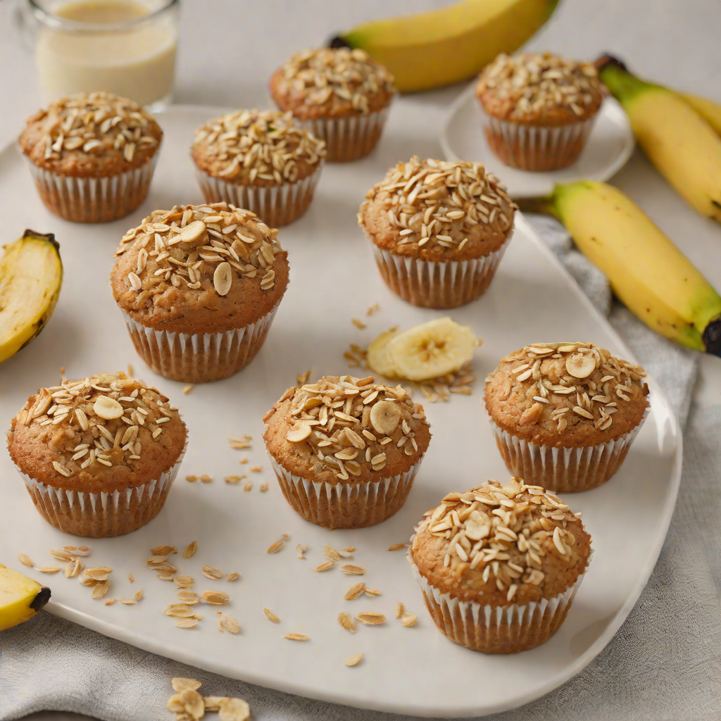 Kid-Friendly Banana and Oat Breakfast Muffins