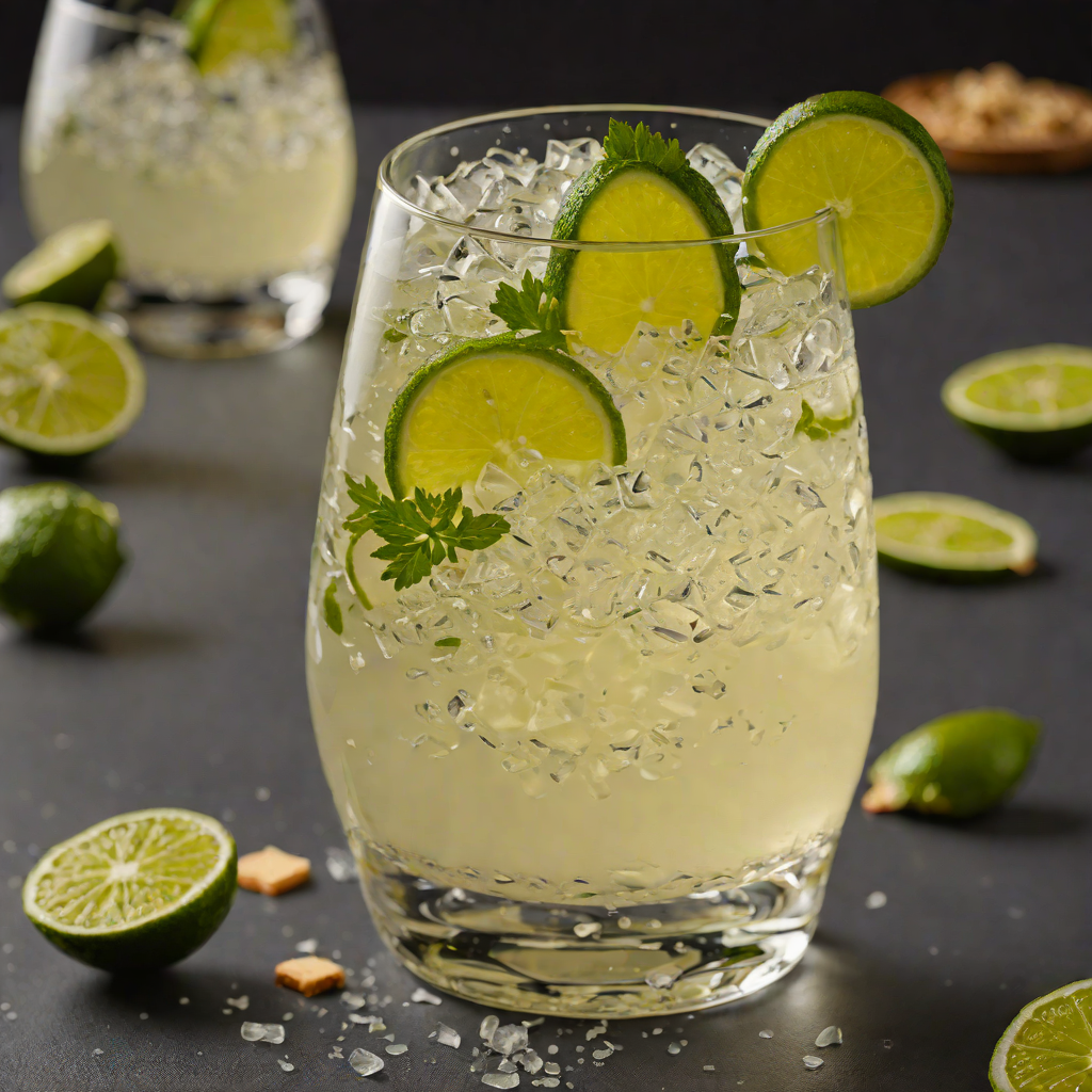 Sparkling Ginger-Lime Vodka Fizz