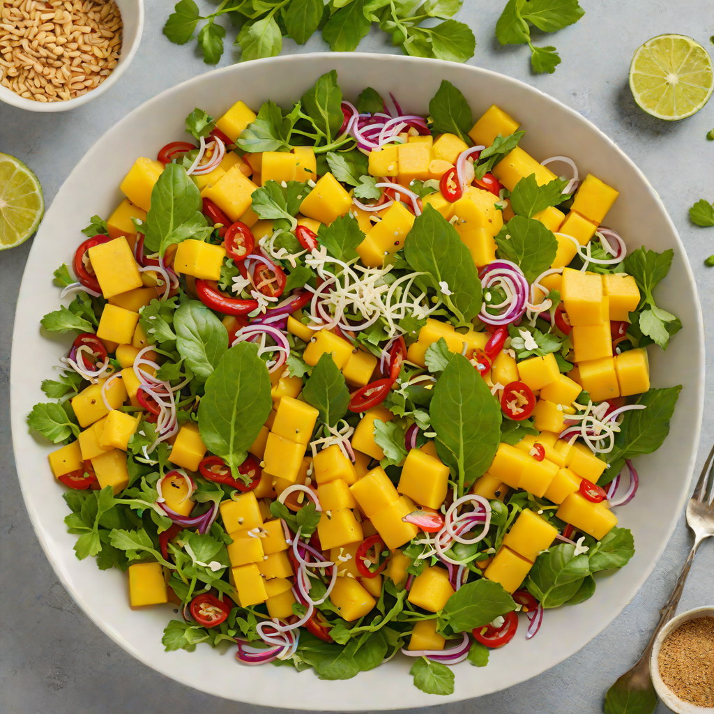 Four-Ingredient Thai Mango Salad with Chili-Lime Dressing