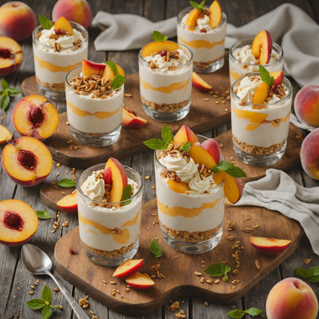 No-Bake Peach Cheesecake Parfaits