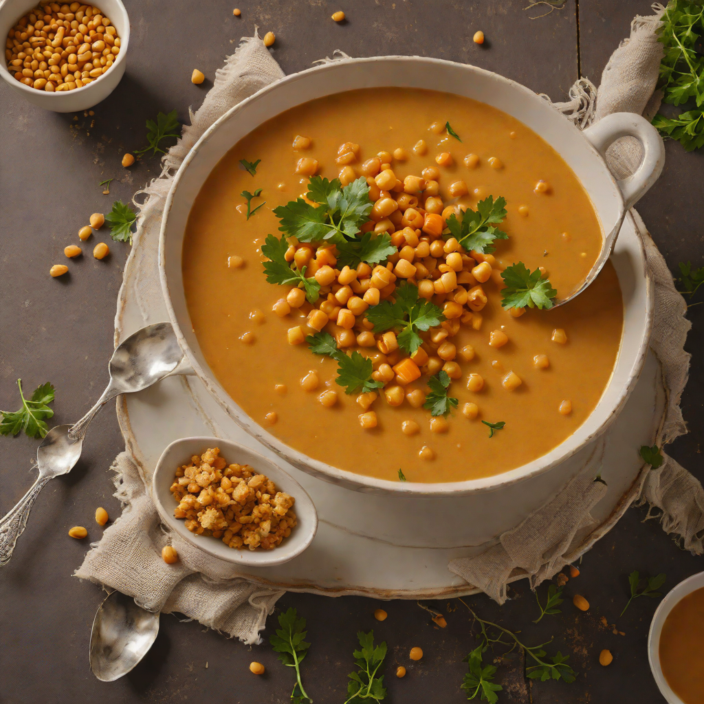 Sweet and Spiced Chickpea and Pumpkin Soup