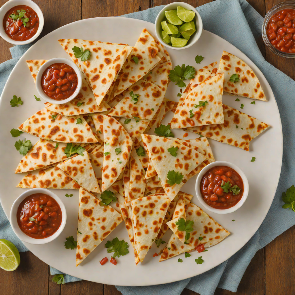 Kid-Friendly Baked Cheese Quesadillas with Mild Salsa