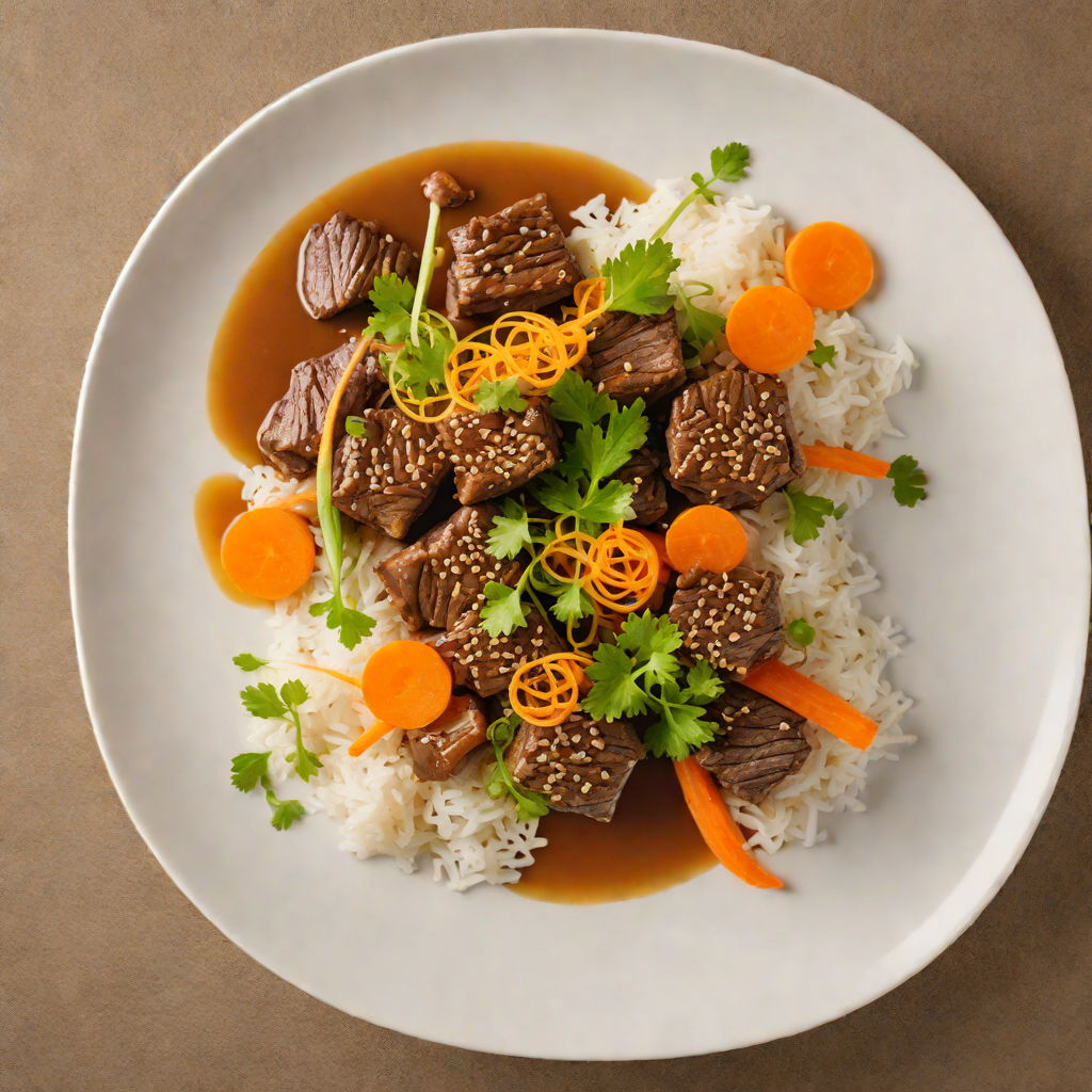 Braised Lemongrass Beef with Pickled Daikon and Carrot