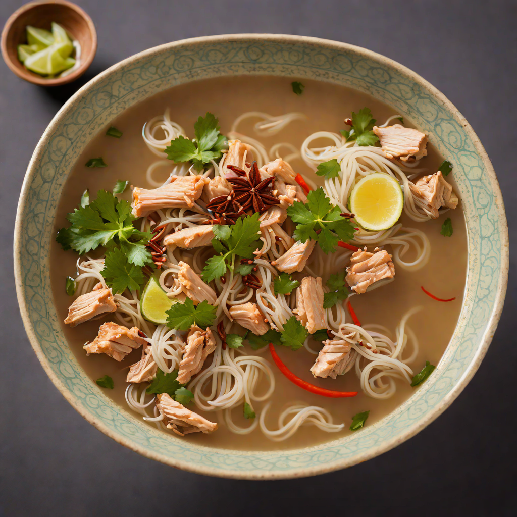 Pho-Inspired Chicken Noodle Soup with Star Anise and Ginger