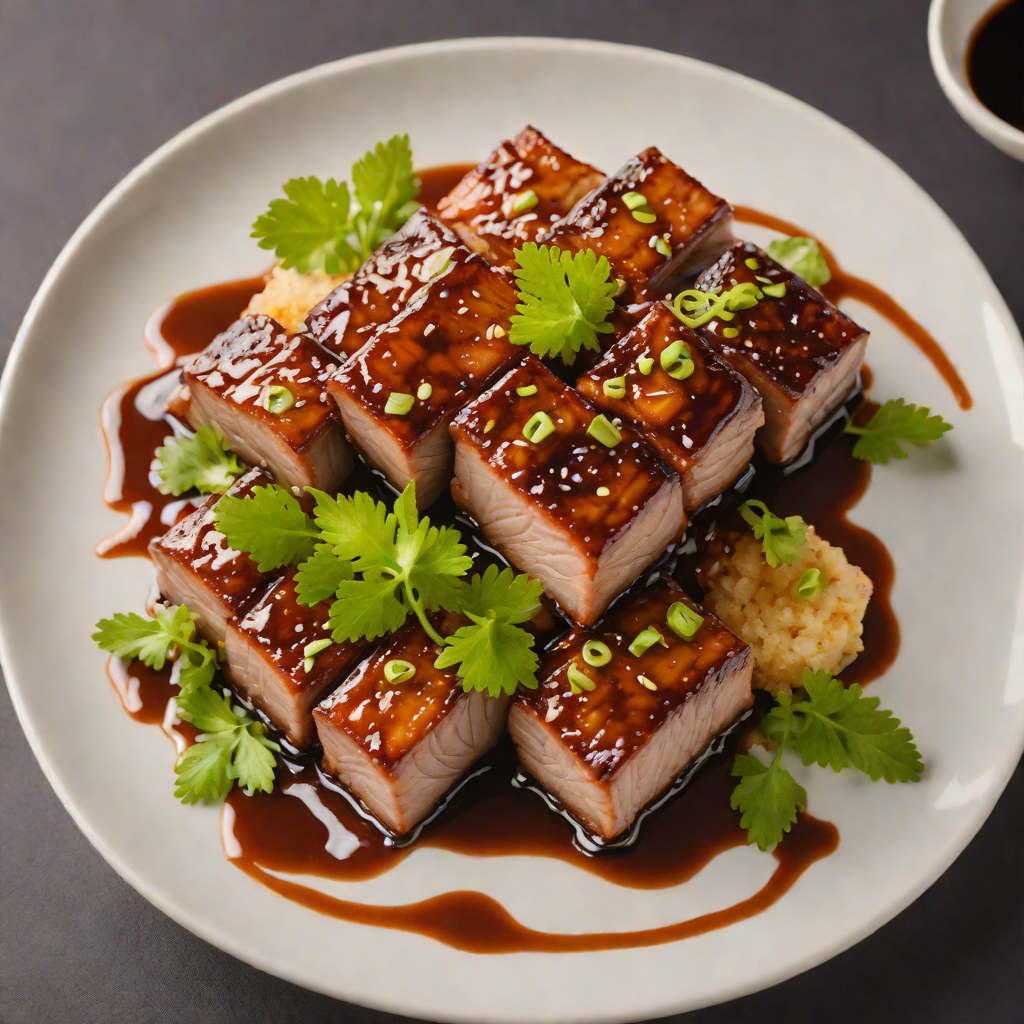 Okinawan Rafute Braised Pork Belly with Sweet Soy Glaze