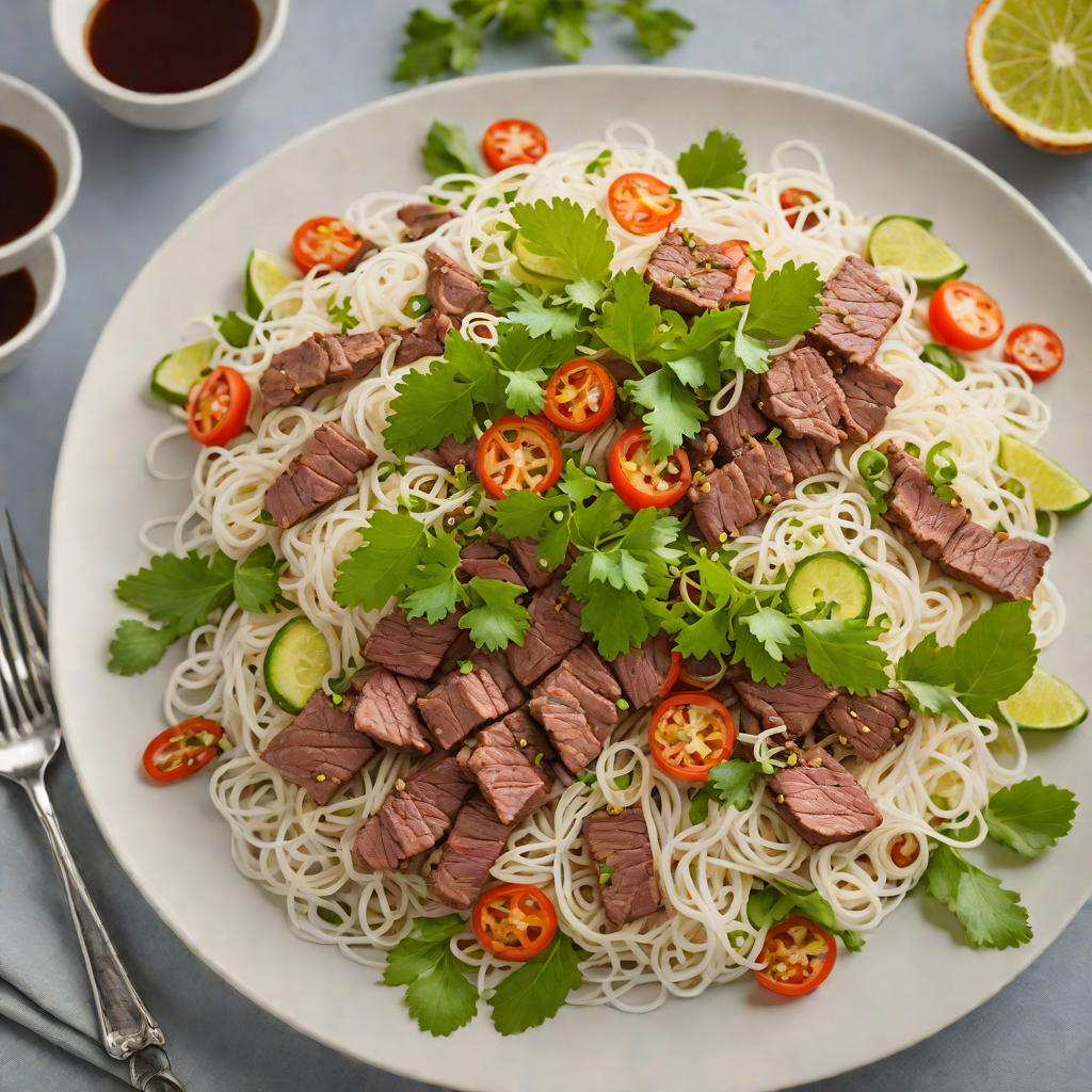 Vietnamese-Inspired Rice Noodle Salad with Grilled Beef