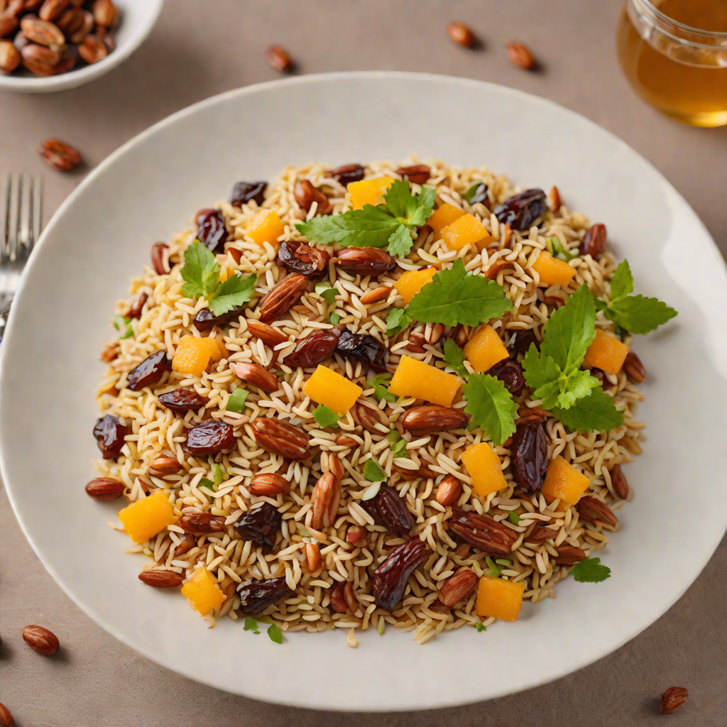 Muscat Date and Orange Pilaf with Toasted Almonds