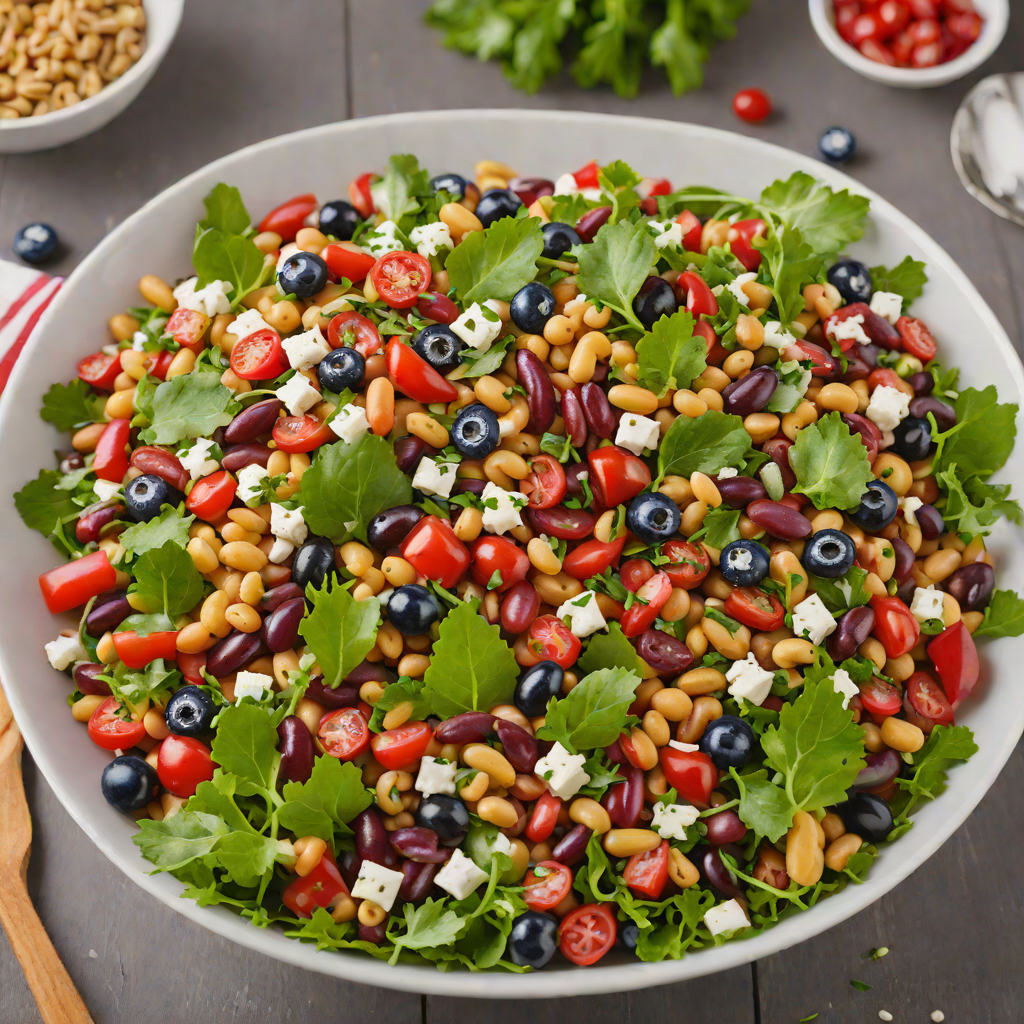 Three-Bean Salad with Veggies
