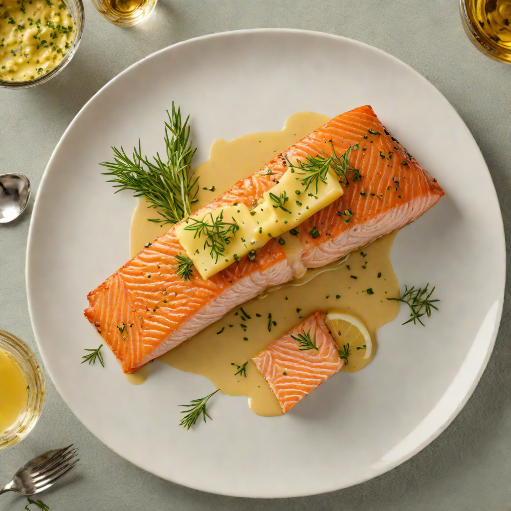 Pan-Seared Salmon with Herb Butter