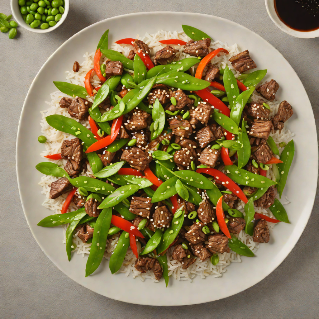 Northward Spiced Beef Stir-Fry with Snow Peas