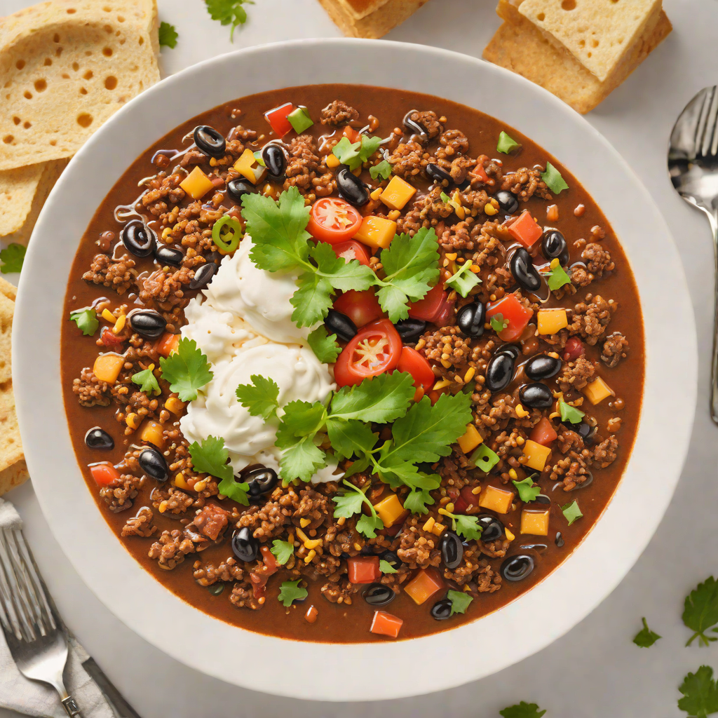 One-Pot Spicy Ground Beef and Black Bean Chili