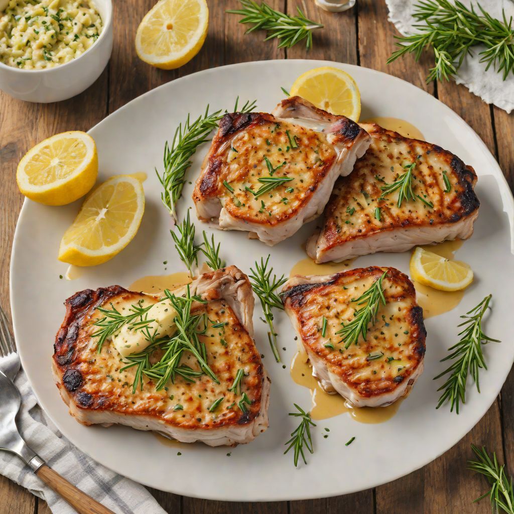 Pan-Seared Pork Chops with Rosemary Garlic Butter