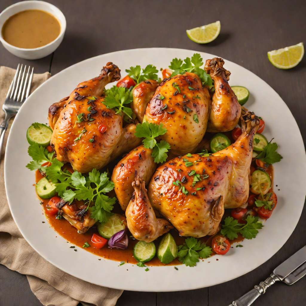Roasted Spice-Infused Brazilian Chicken with Molho