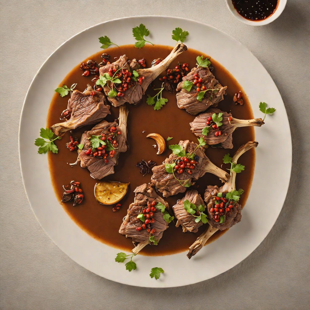 Slow-Roasted Lamb with Sumac and Garlic Sauce