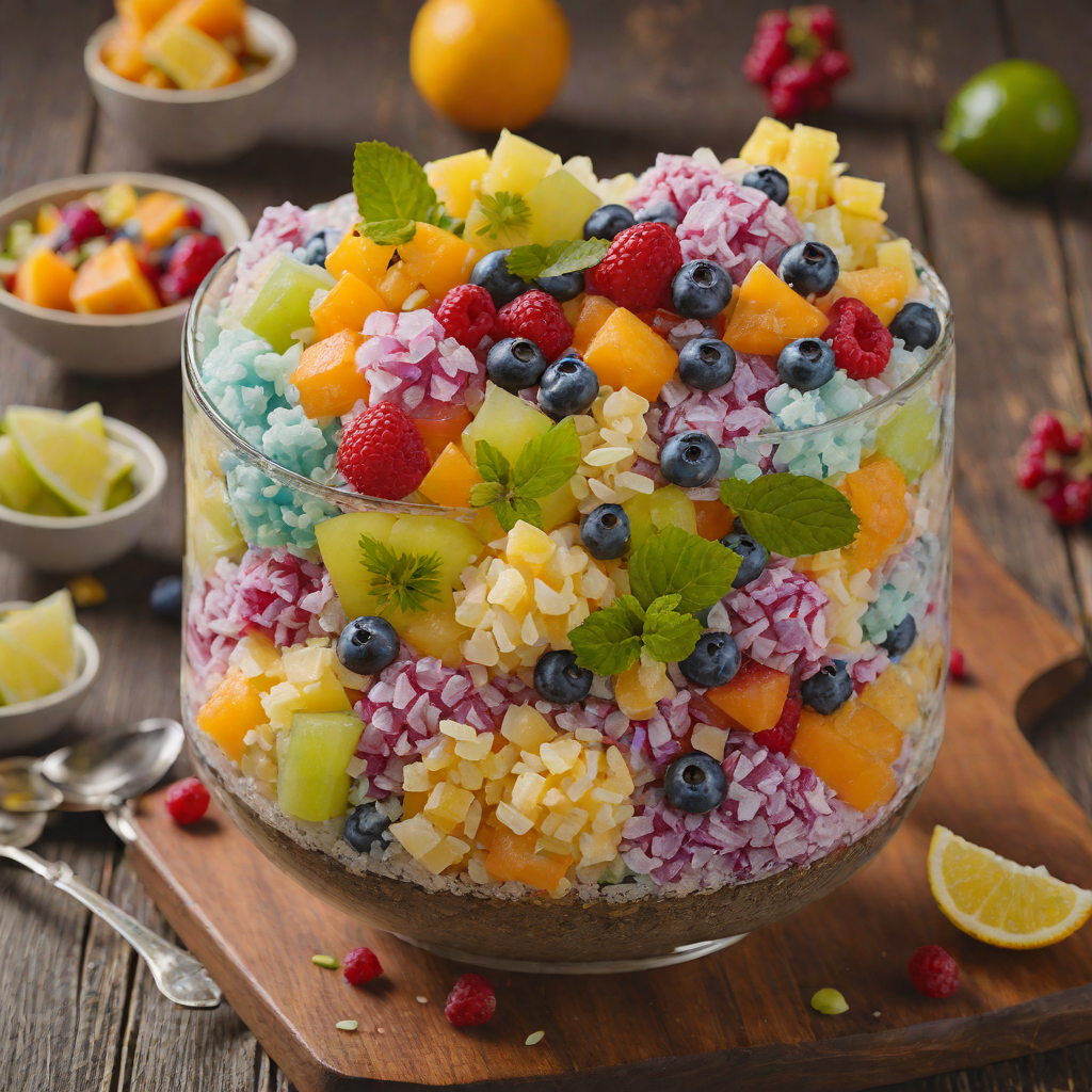 Halo-Halo Shaved Ice with Mixed Fruits and Sweetened Beans