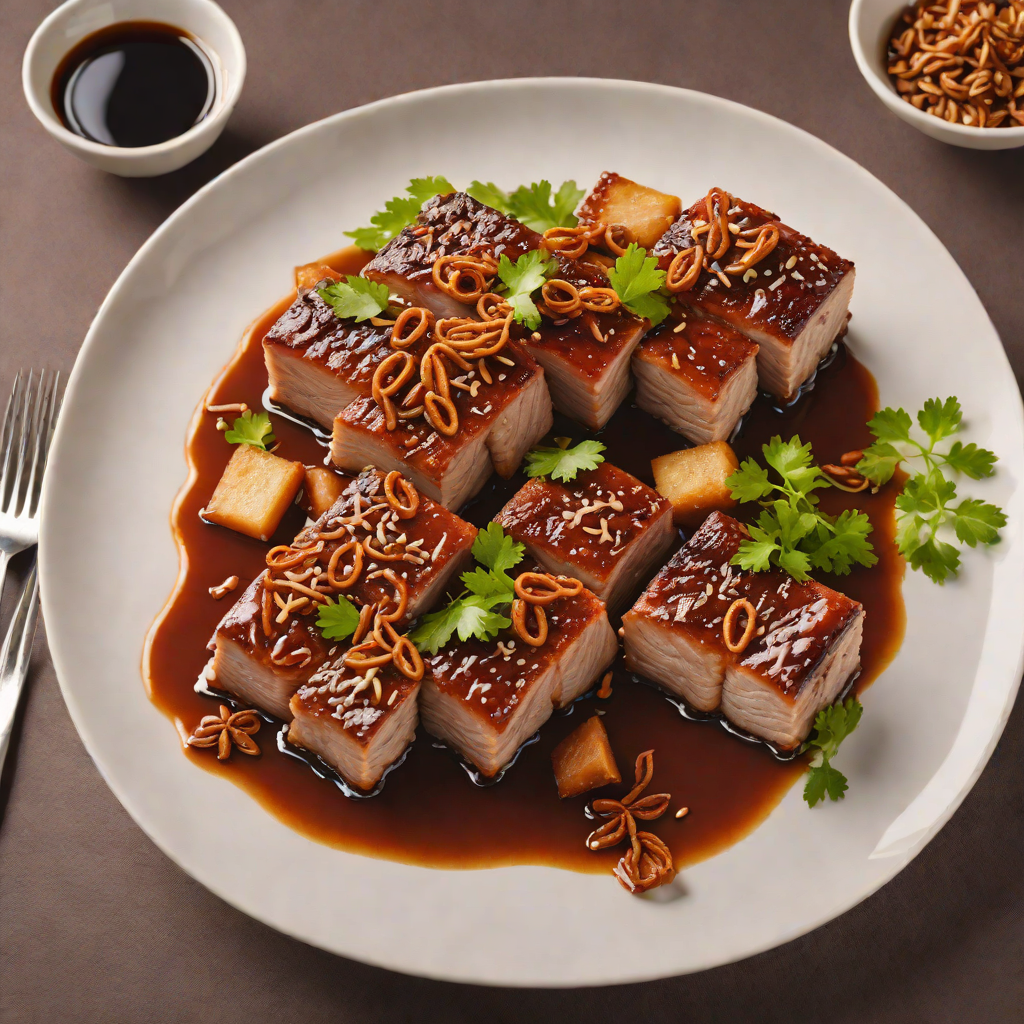 Zhejiang-Style Braised Pork Belly with Star Anise and Soy