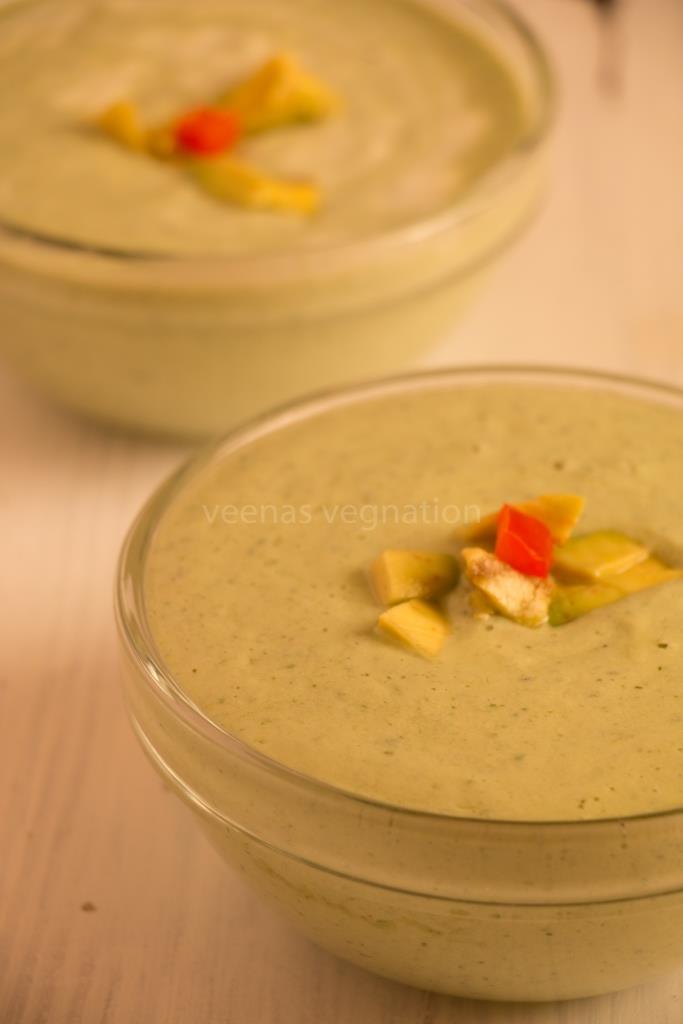 Hydrating Cucumber-Mint Gazpacho with Lemon Zest