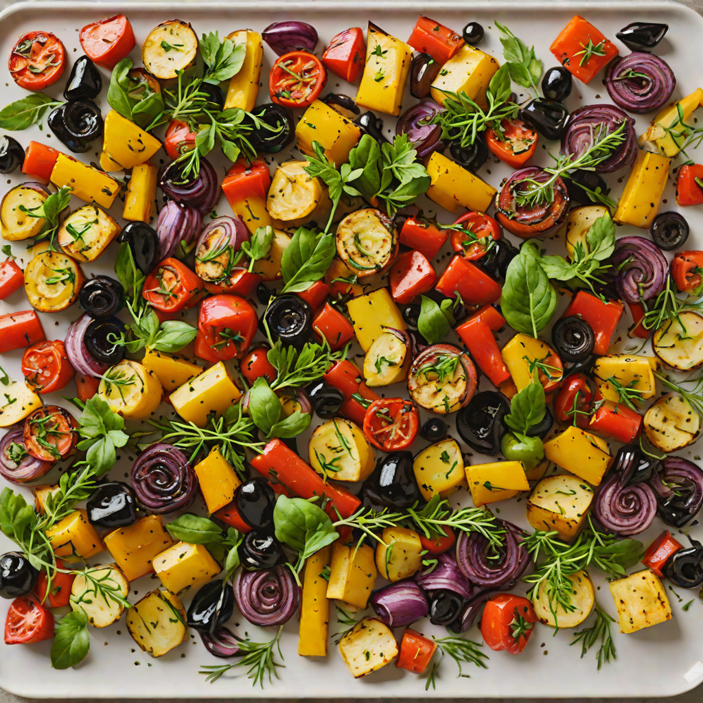 Sheet Pan Herb-Roasted Vegetable Medley with Balsamic Glaze