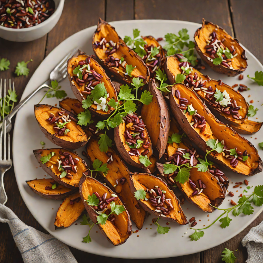 Maple-Chili Roasted Sweet Potatoes