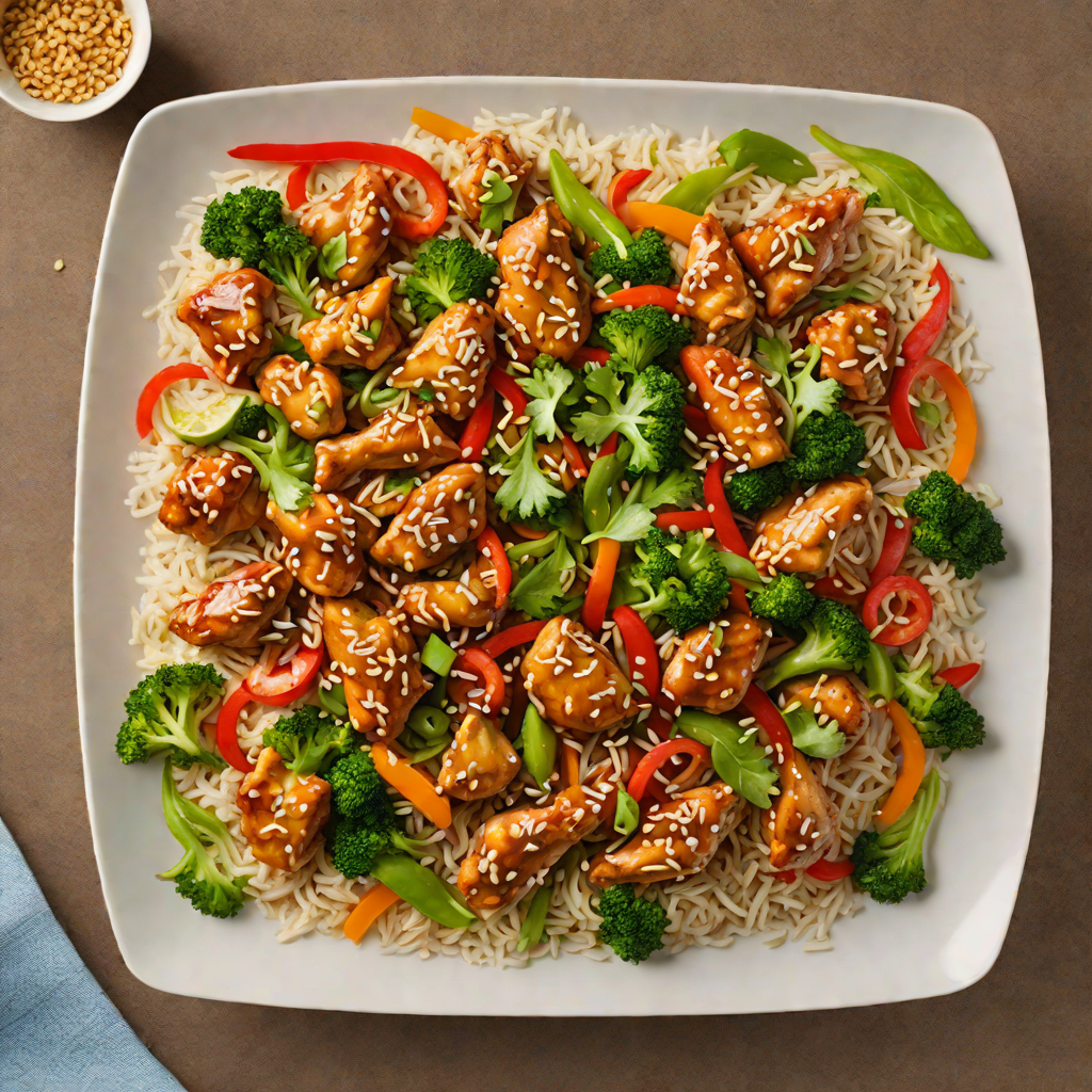 Quick Sesame-Ginger Asian Chicken Stir Fry