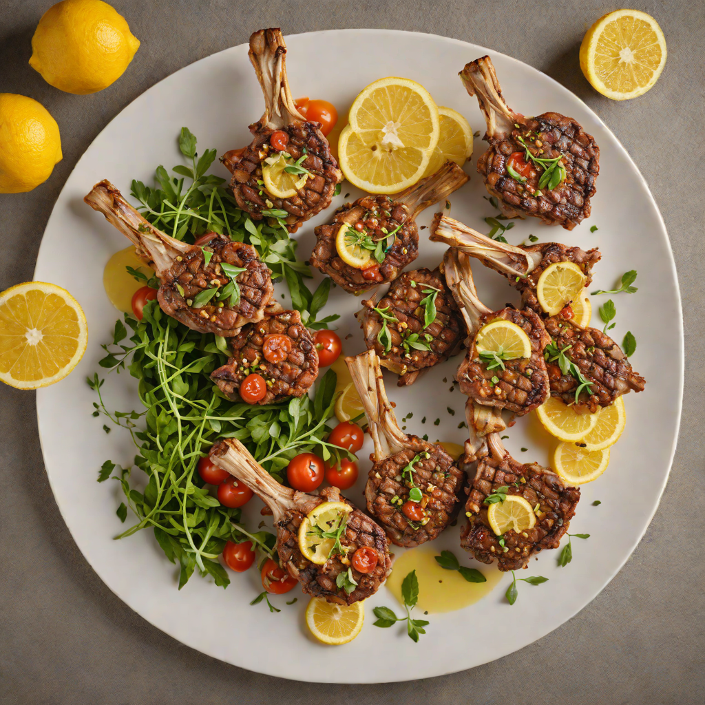 Baked Lemon-Oregano Mediterranean Lamb Chops