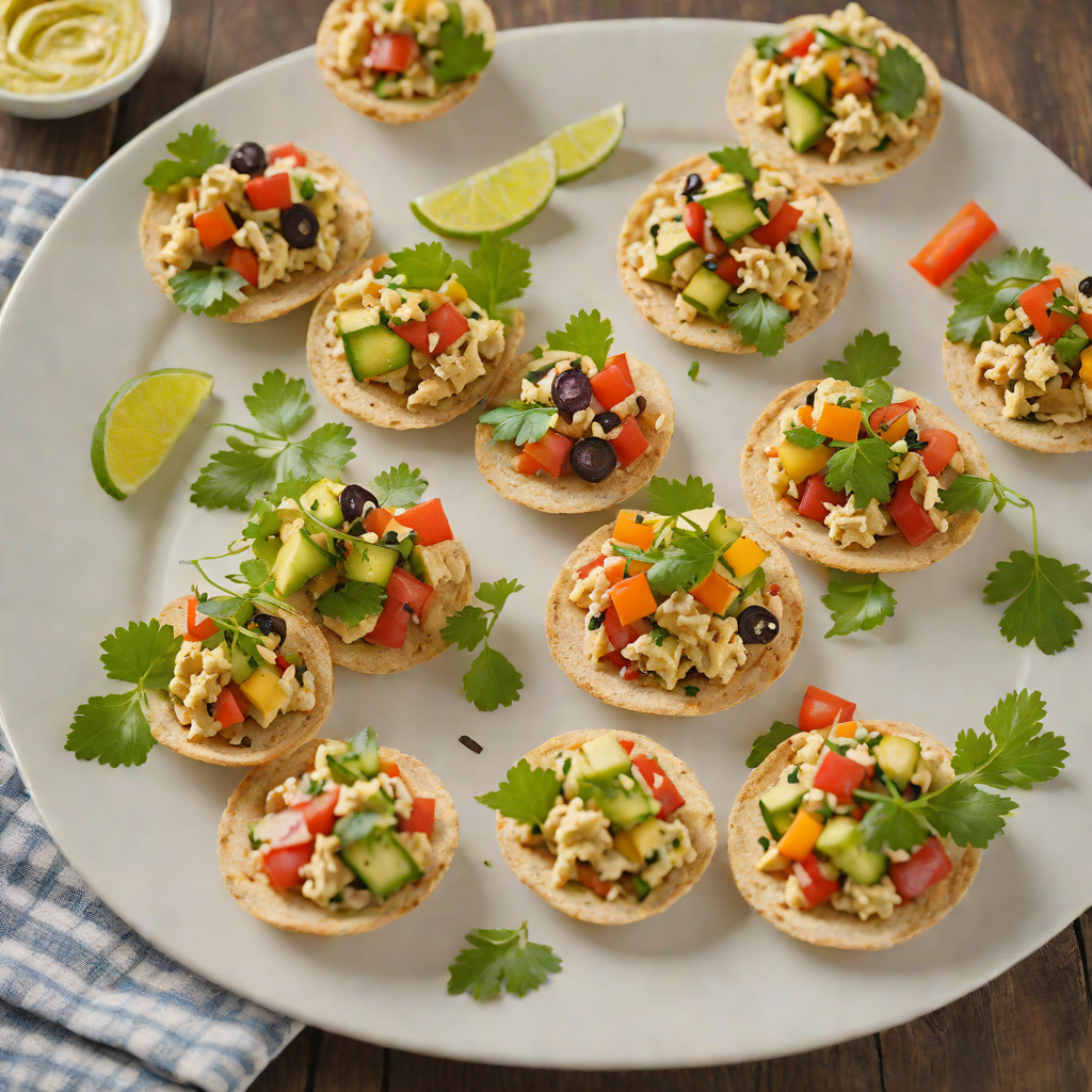 Veggie-Stuffed Mini Pita Sandwiches with Hummus