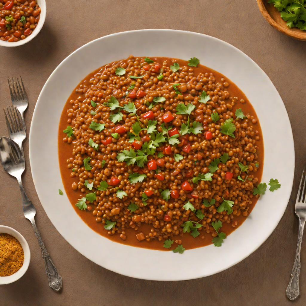 Ethiopian-Inspired Lentil Misir Wot with Red Berbere Sauce