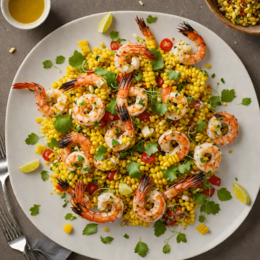 Citrus-Marinated Grilled Shrimp with Charred Corn Salad