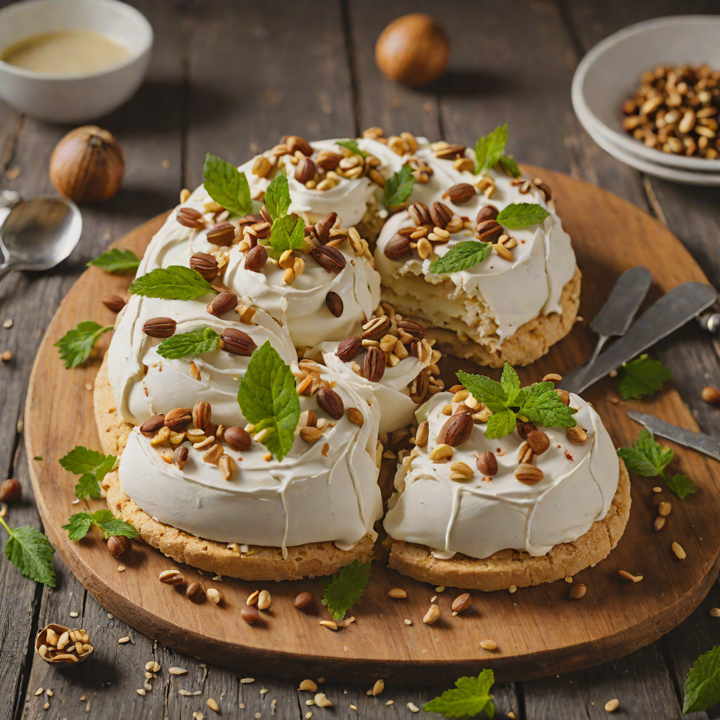 Native Wattleseed and Macadamia Nut Pavlova