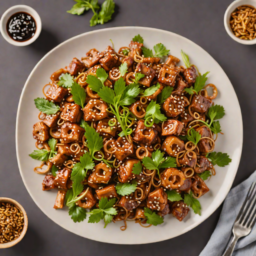 Stir-Fried Spicy Hunan Pork with Lotus Root