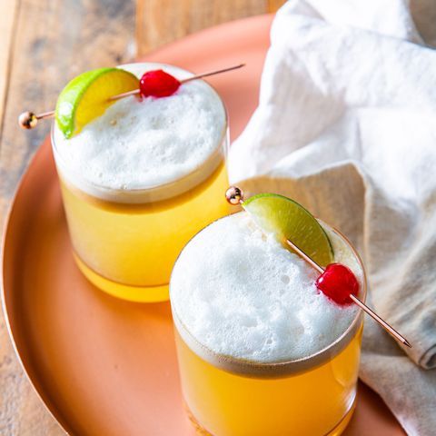 Ginger-Lime Whiskey Sour with Honey