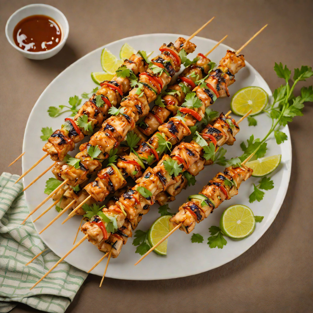 Vietnamese-Style Lemongrass Chicken Skewers