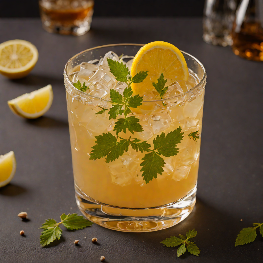 Mediterranean Herb-Infused Whiskey Sour