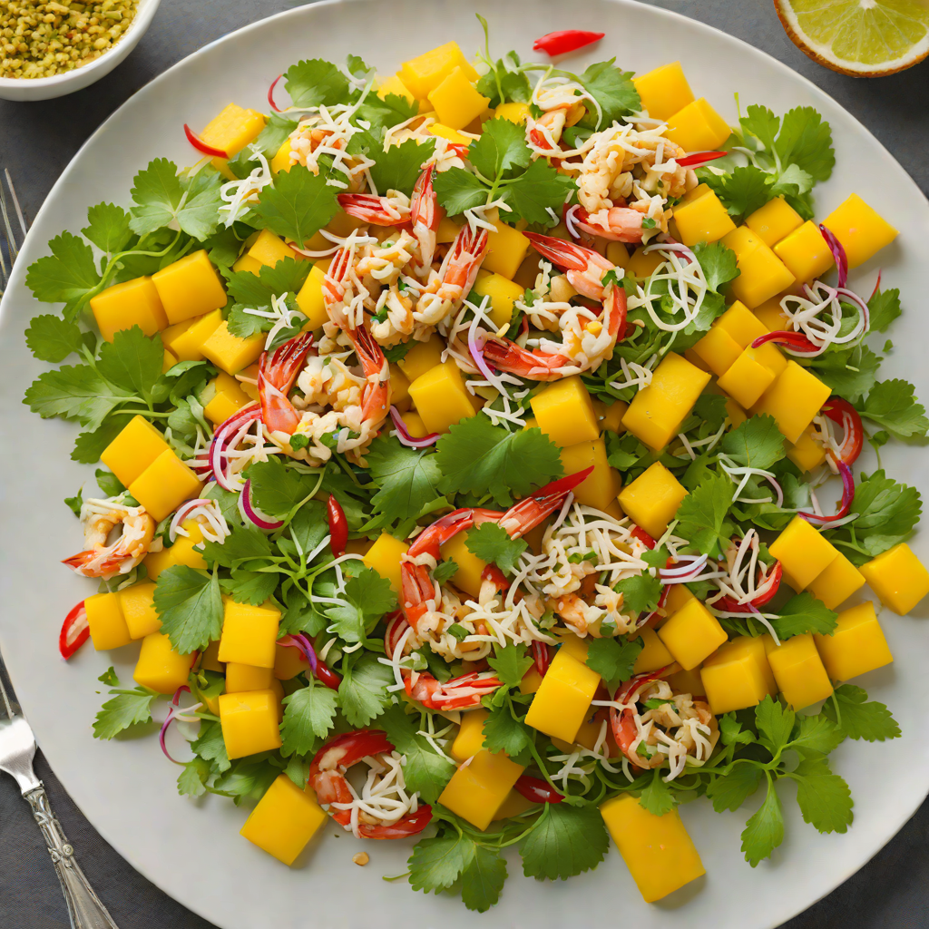 Spicy Crab and Mango Salad with Cilantro-Lime Dressing