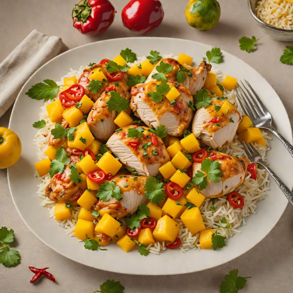 Caribbean-Style Slow Cooker Chicken with Mango and Scotch Bonnet