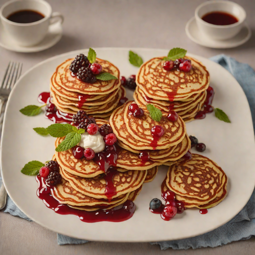 North-Inspired Lingonberry and Rye Pancakes