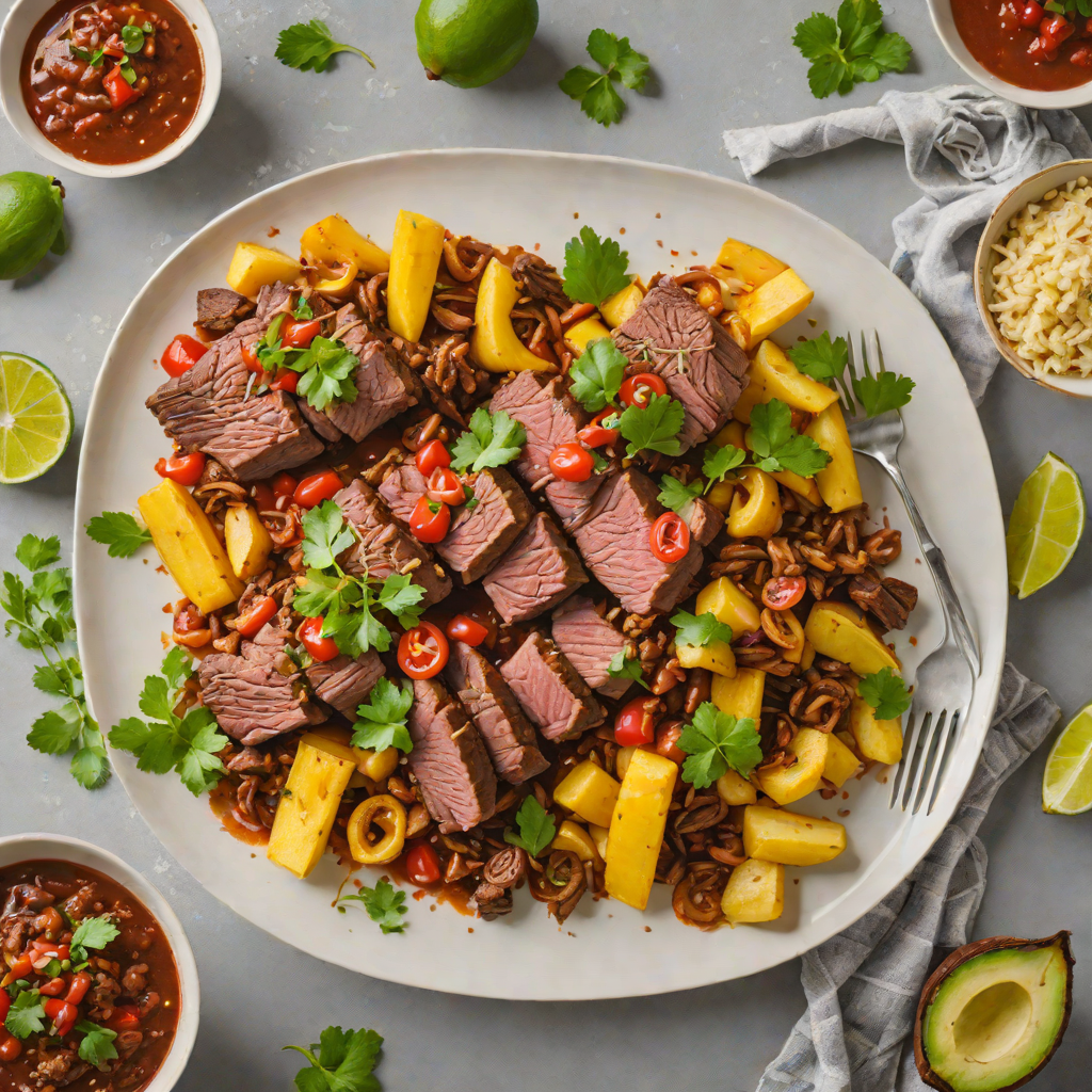 Dominican-Style Slow Cooker Beef with Sofrito and Plantains