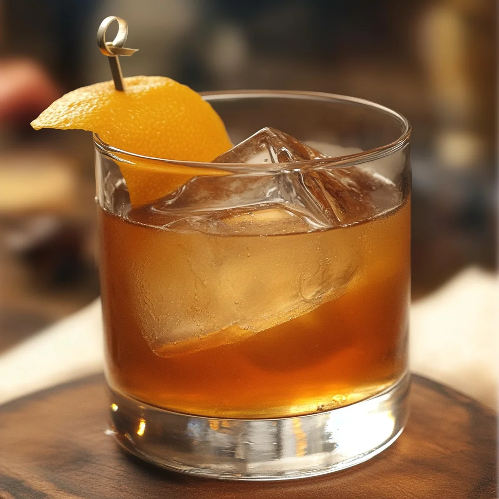 Whiskey Barrel-Aged Maple Old Fashioned