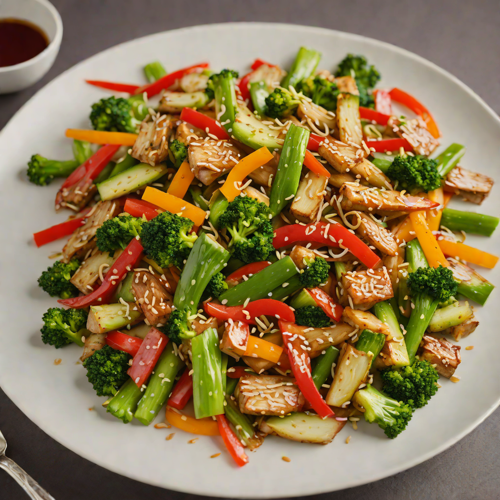 Vegetable Stir-Fry with Ginger and Garlic Sauce