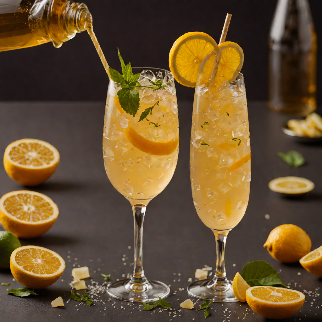 Honey-Ginger Sparkler with Tropical Citrus